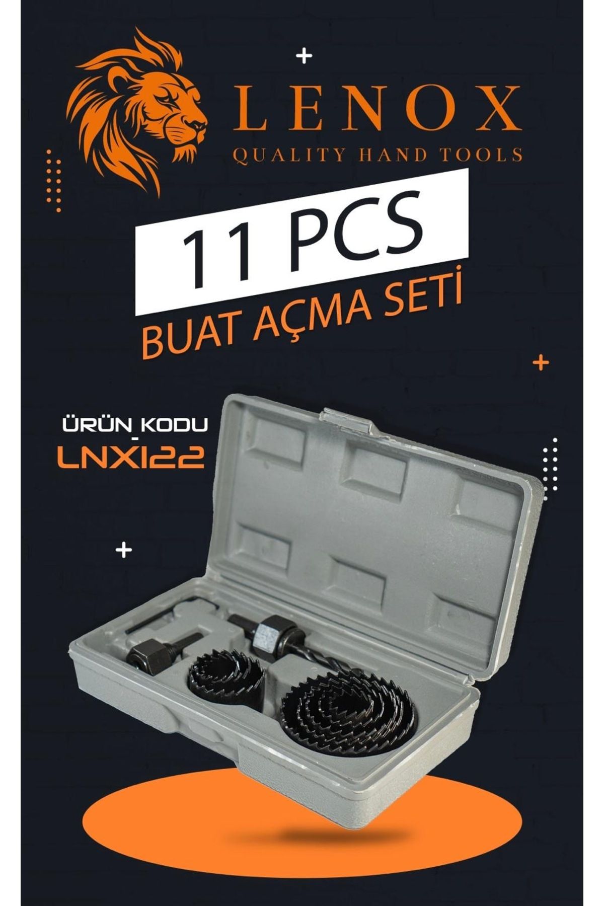 Lenox Tools 11 Pcs Buat (Delik) Açma Seti