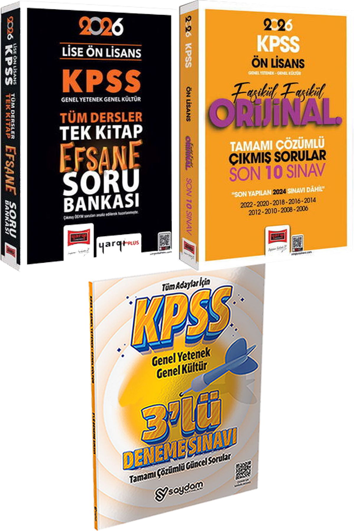 Yargı Yayınları Tek Kitap Efsane Çek Kopart Soru - Ön Lisans Fasikül Fasikül Orijinal Çıkmış Son 10 Sınav