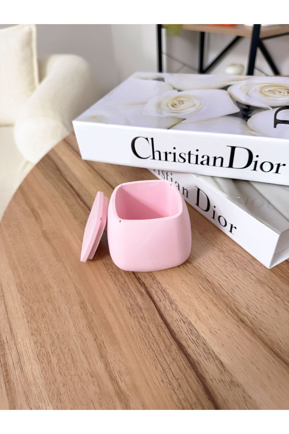 Deslina Dekoratif Soft Pembe Masa Üzeri Obje Ev & Ofis