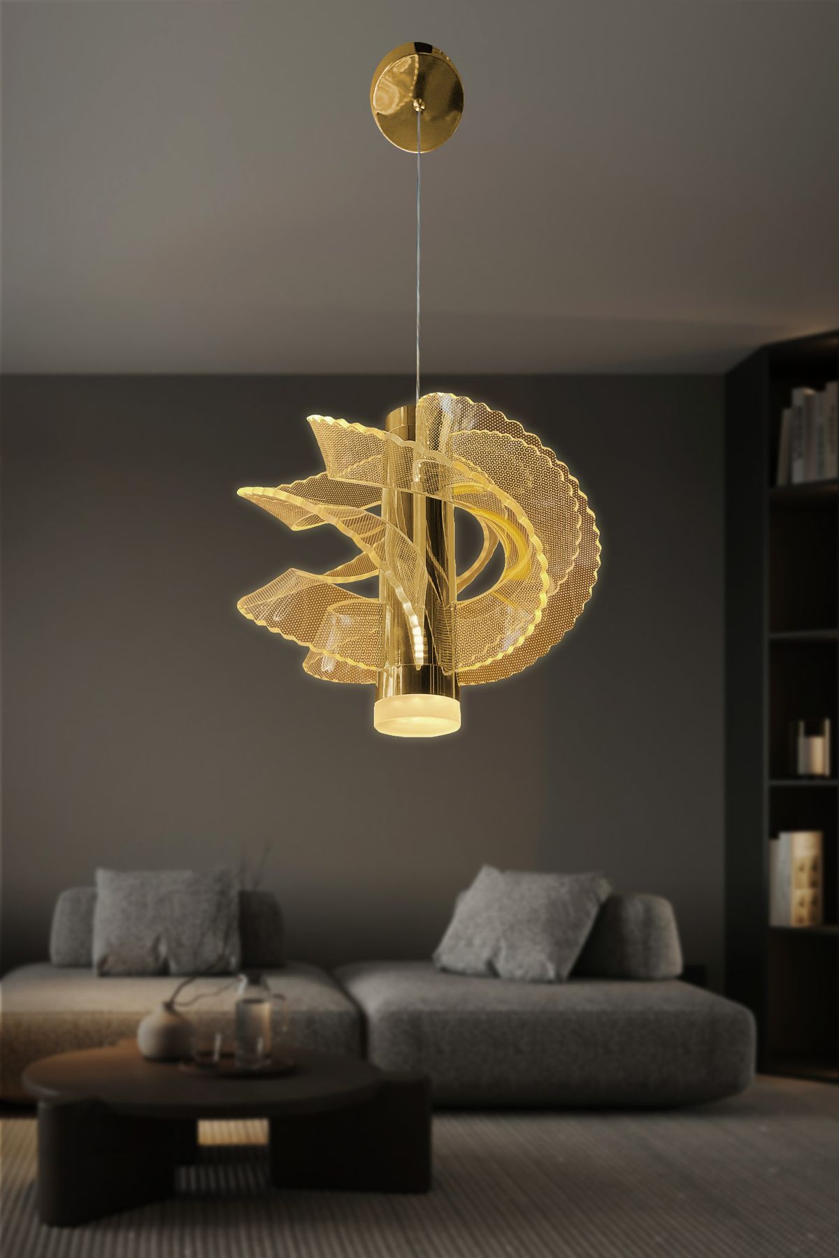 RSCOLLECTIONS Narella Modern Sarkıt Led Avize