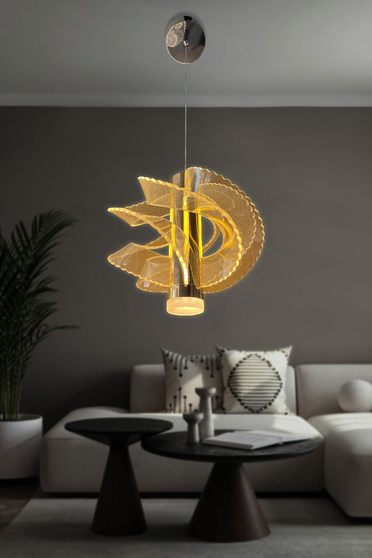 RSCOLLECTIONS Narella Modern Sarkıt Led Avize
