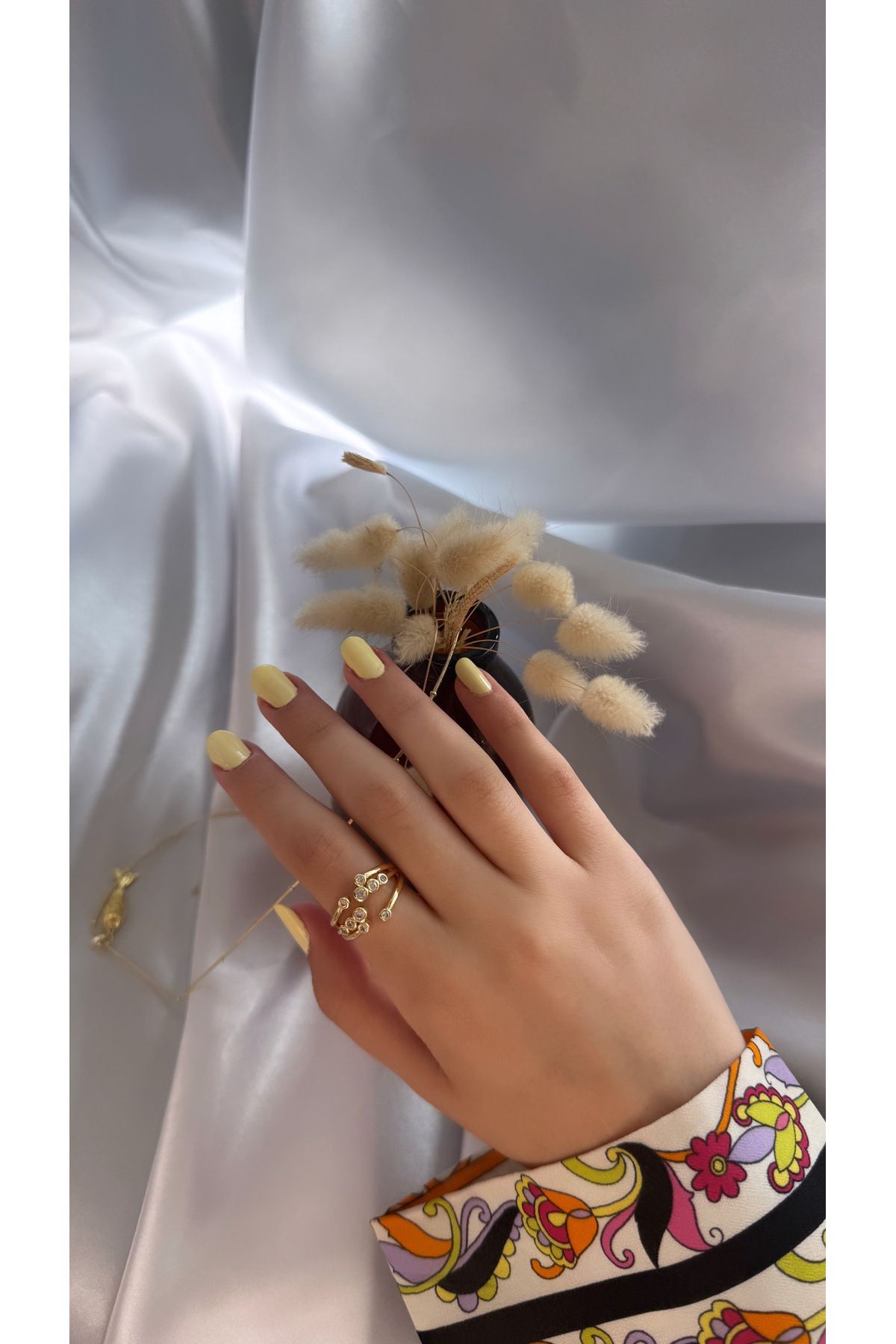 Nermin Jewels Festival Yüzük Gold Altın renk Paslanmaz Çelik