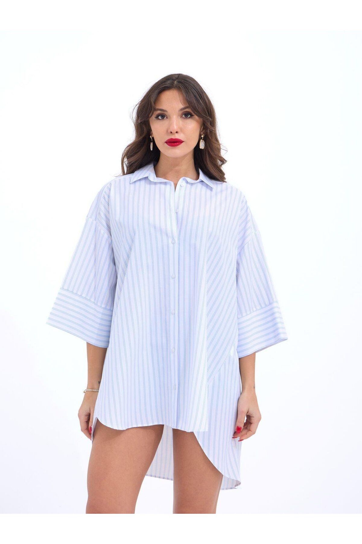 D&M Life Collection 4328 GÖMLEK-ATLANTA ÇİZGİLİ