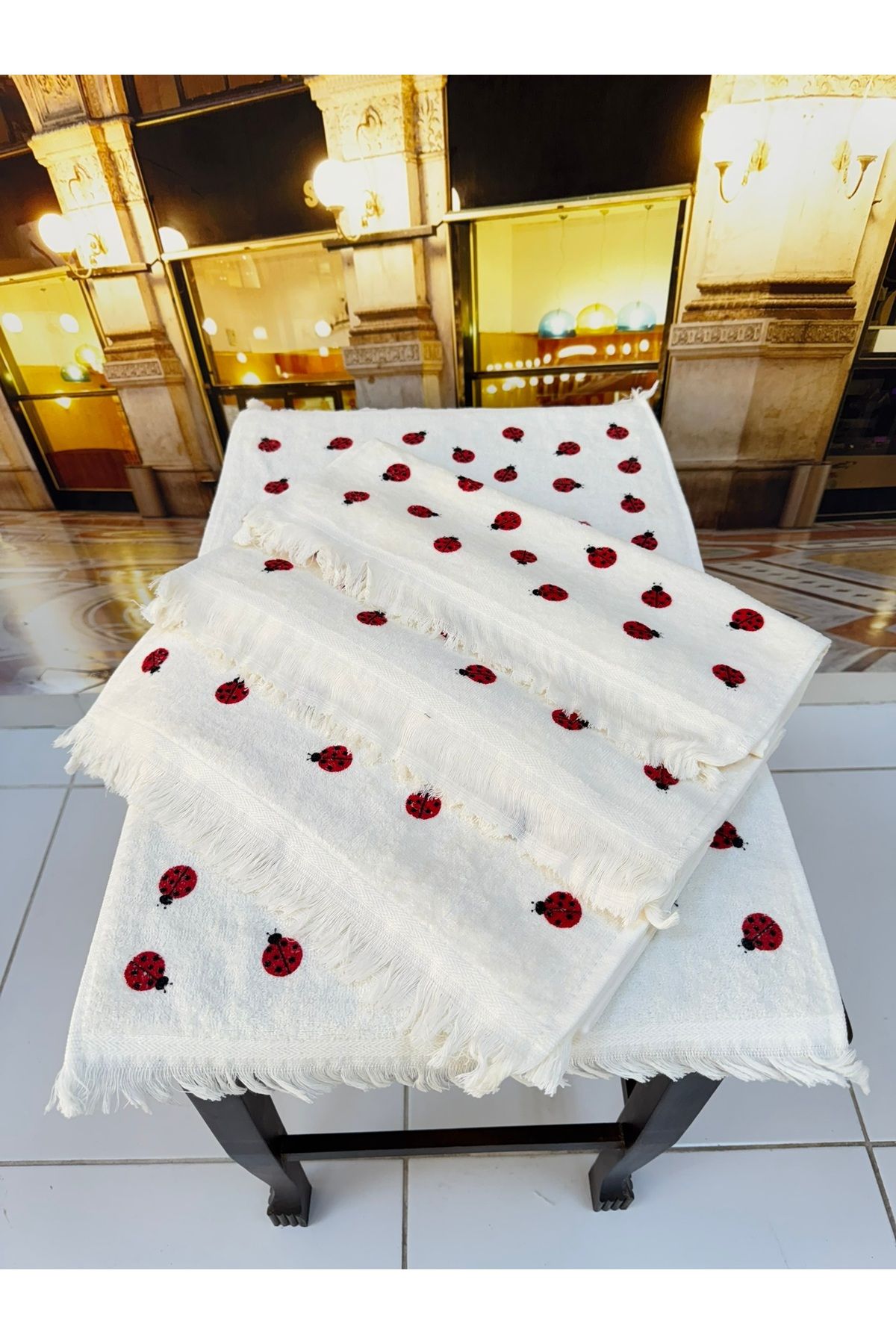 Artiva Home Collection %100 Pamuk 3'lü 40x60 Baskılı Mutfak Havlusu