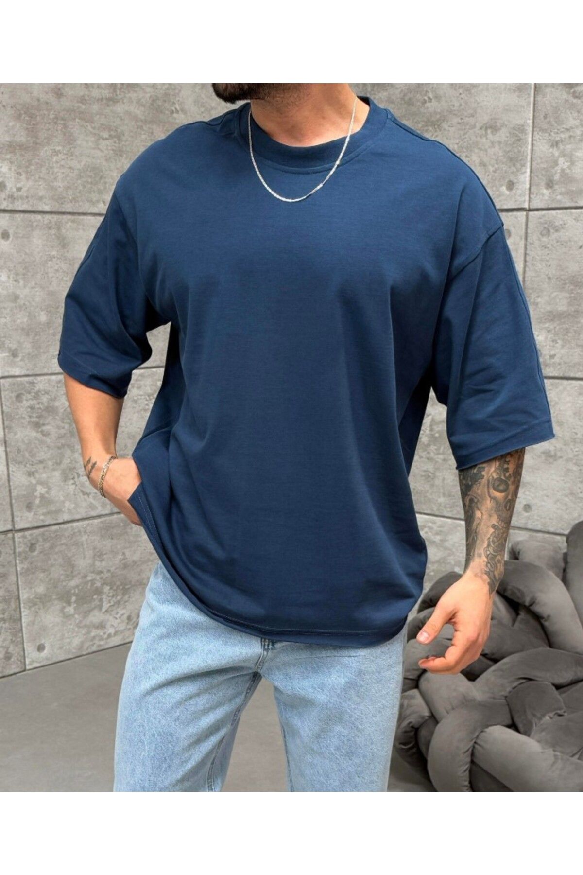 SCSARVİN Düz Compak Oversize T-Shirt PNC