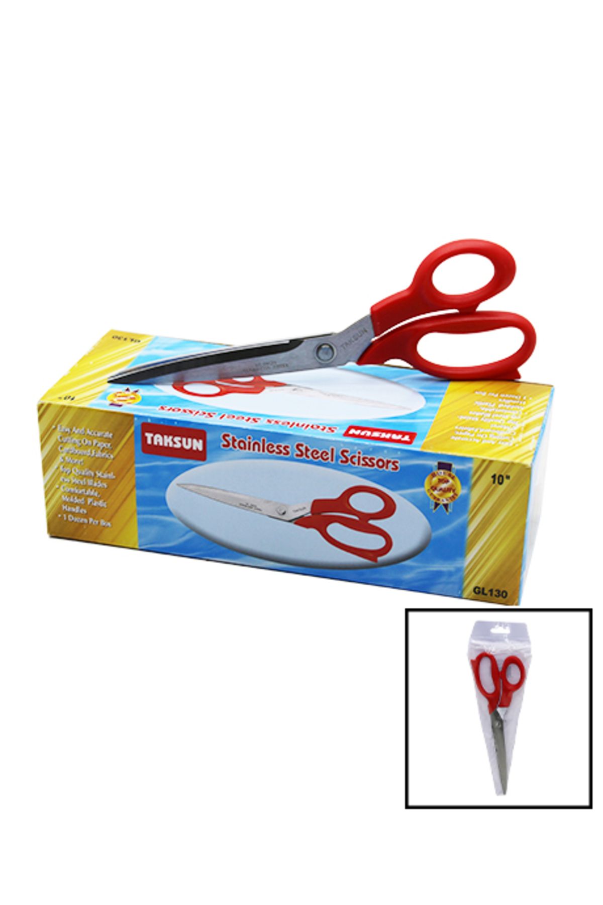 İklimStore 10inç TERZİ MAKASI RENKLİ SAPLI (5131)