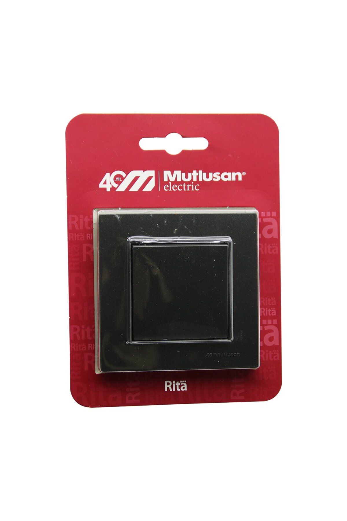 İklimStore MUTLUSAN RİTA-2220 401 0295B BLİSTERLİ - KARTLI FÜME - TEKLİ ANAHTAR VİDALI - ÇERÇEVELİ (5131)
