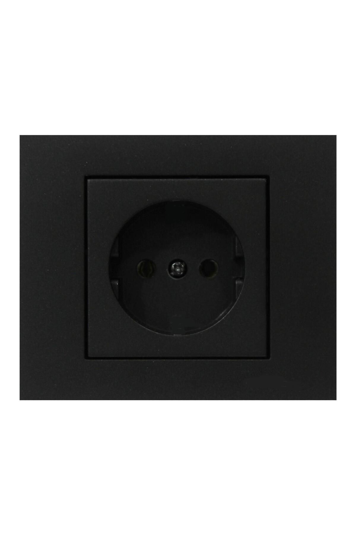 İklimStore ATOM SİYAH NORMAL PRİZ (5131)