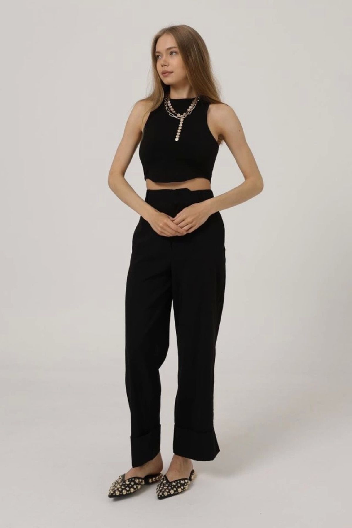 ZORM Siyah Duble Paça Pantolon - Trendy ve Şık Tarzınız İçin