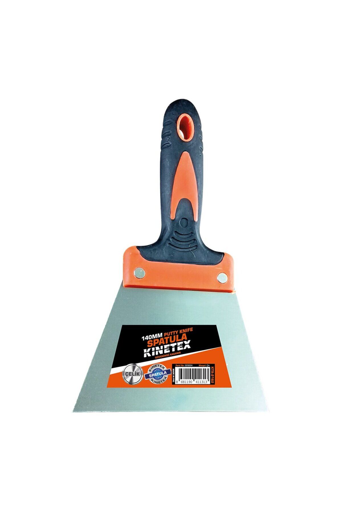 KutuluStore 140MM KAUÇUK SAPLI - ÇELİK BOYACI SPATULASI (5168)