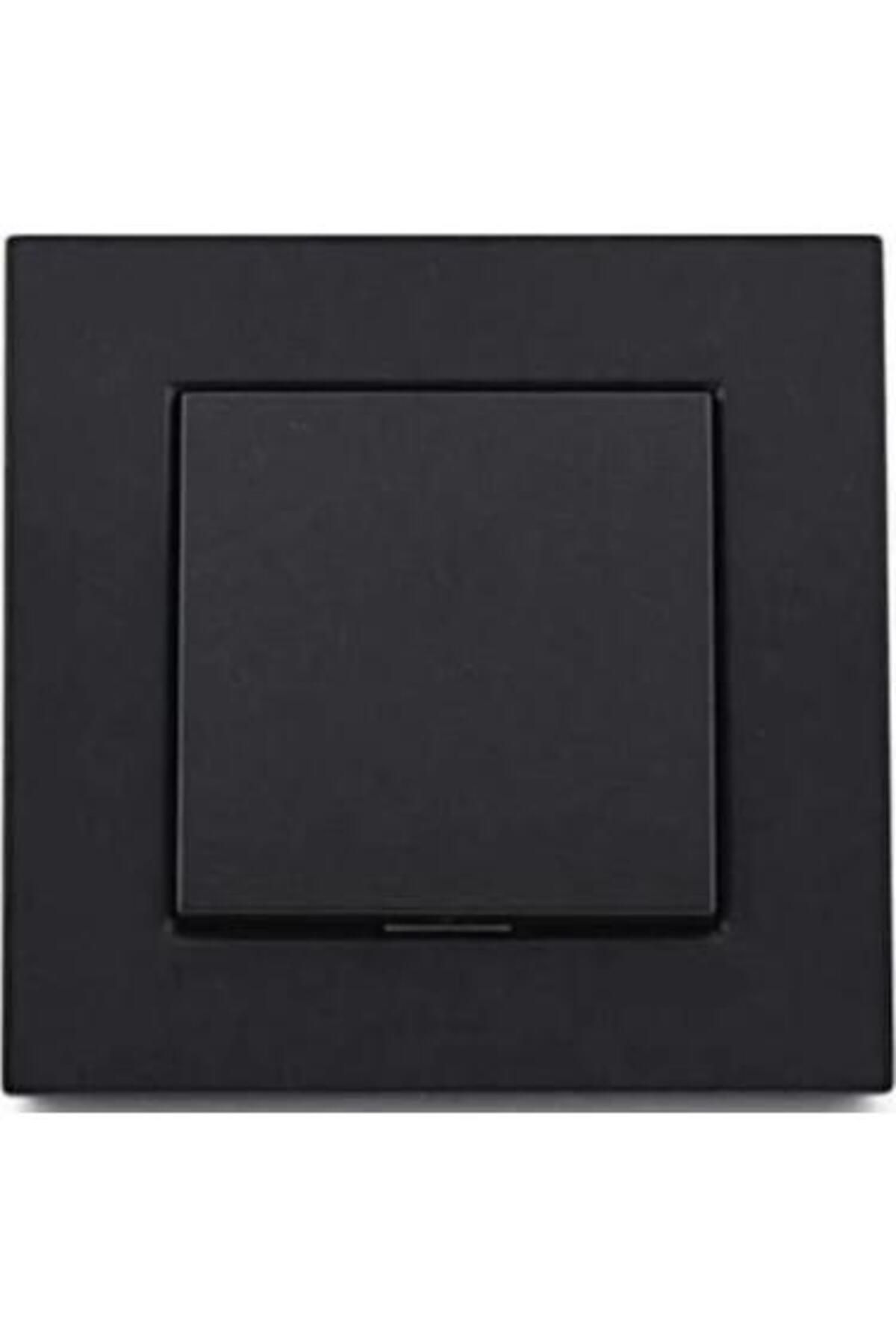 İklimStore ATOM SİYAH TEKLİ ANAHTAR PRİZ (5131)