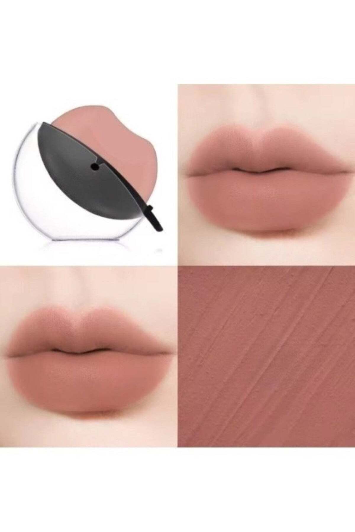 huitich Matte Lazy Lipstick Beauty Waterproof Quick Gloss Almond Milk Tea
