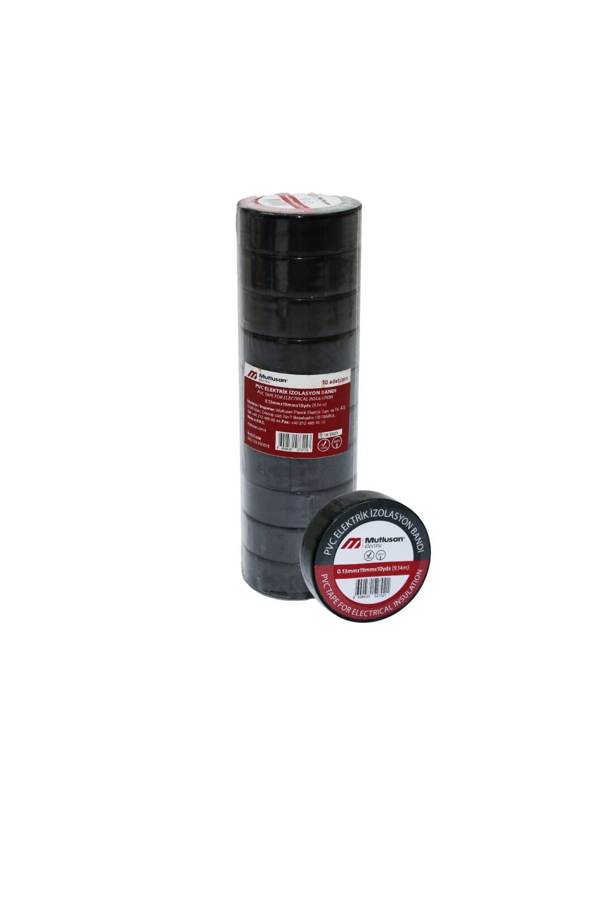 İklimStore SİYAH PVC İZOLASYON ELEKTRİK BANTI 0.13X19X10YDS 9.14MM (5131)