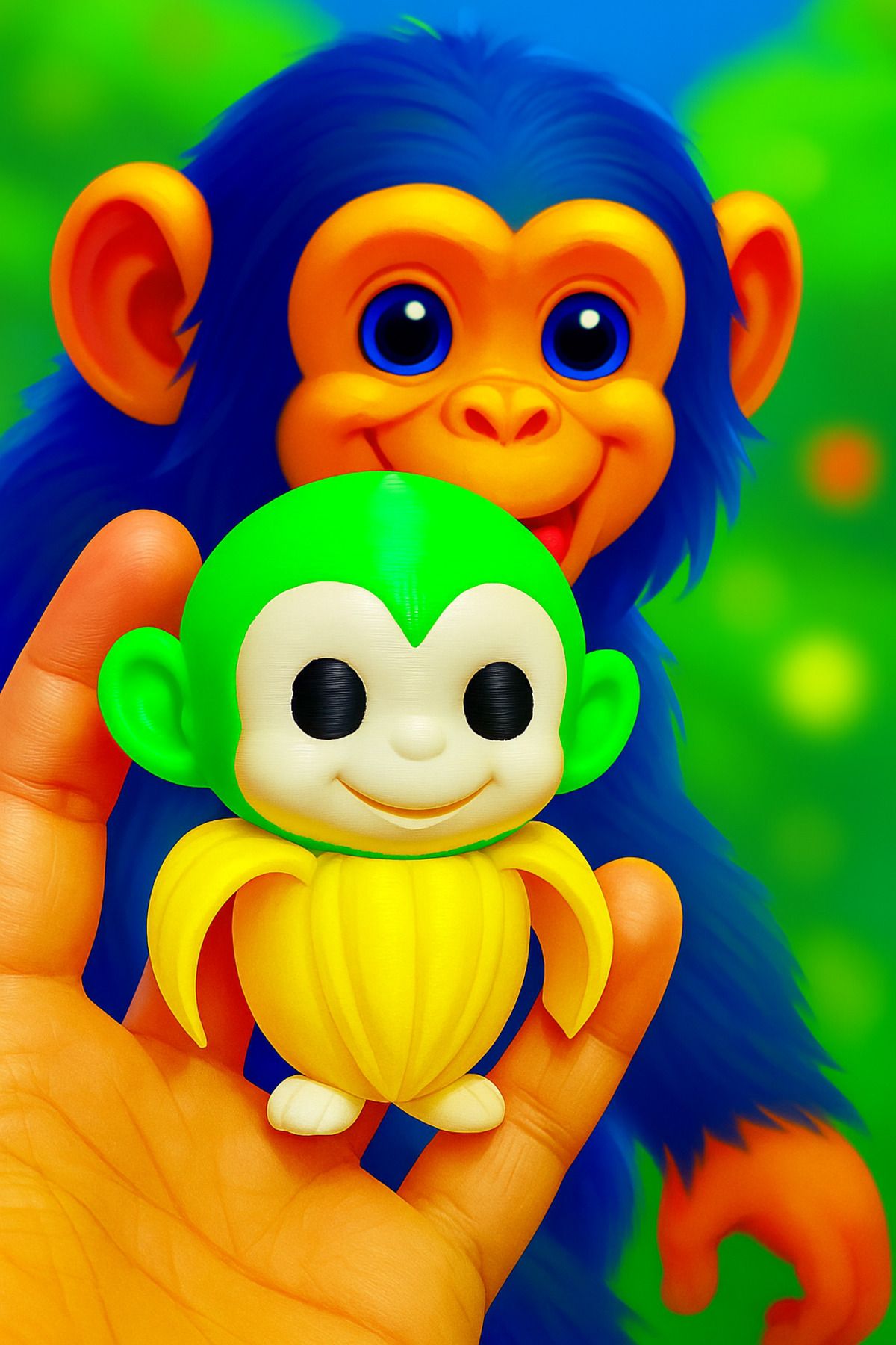 hamzam Chimpanzee Bananini figürü
