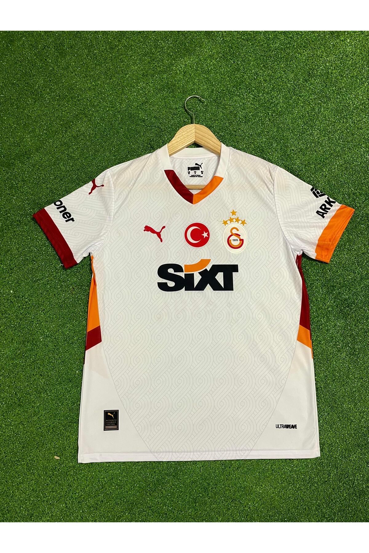 BYSPORTAKUS Gâlatâsarây 2024-25 Yeni Sezon Lemina Deplasman Forması (Beyaz)