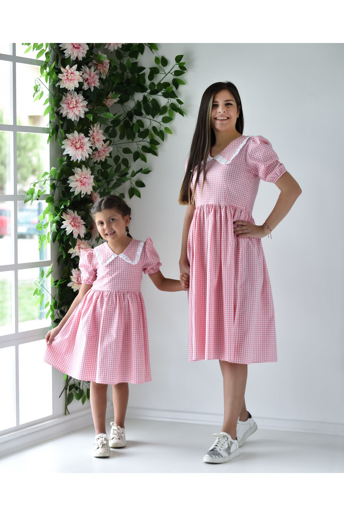 EYLÜL ELİF BUTİK Eylul Elif Butik Vintage Pitikare Anne Kız Elbise Kombinler (Anne - Çocuk Ayrı Satılmakta)