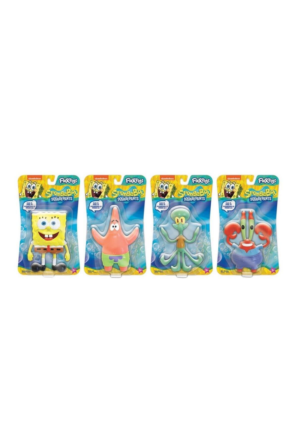 NW NessiWorld Nessiworld FLE04000 Flexfigs Figür Sponge Bob - Sünger Bob