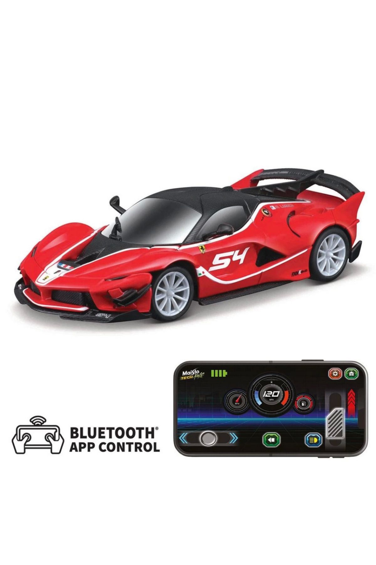 NW NessiWorld Nessiworld Maisto 1:41 APP Control Kumandalı Metal Araba Ferrari FXX K EVO