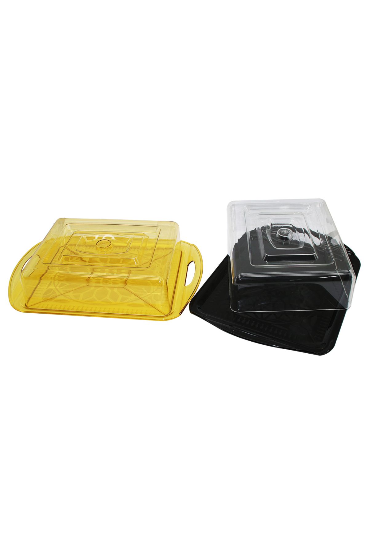 Findit BÜYÜK FANUSLU RENKLİ KRİSTAL TEPSİ 26X31CM (2818)
