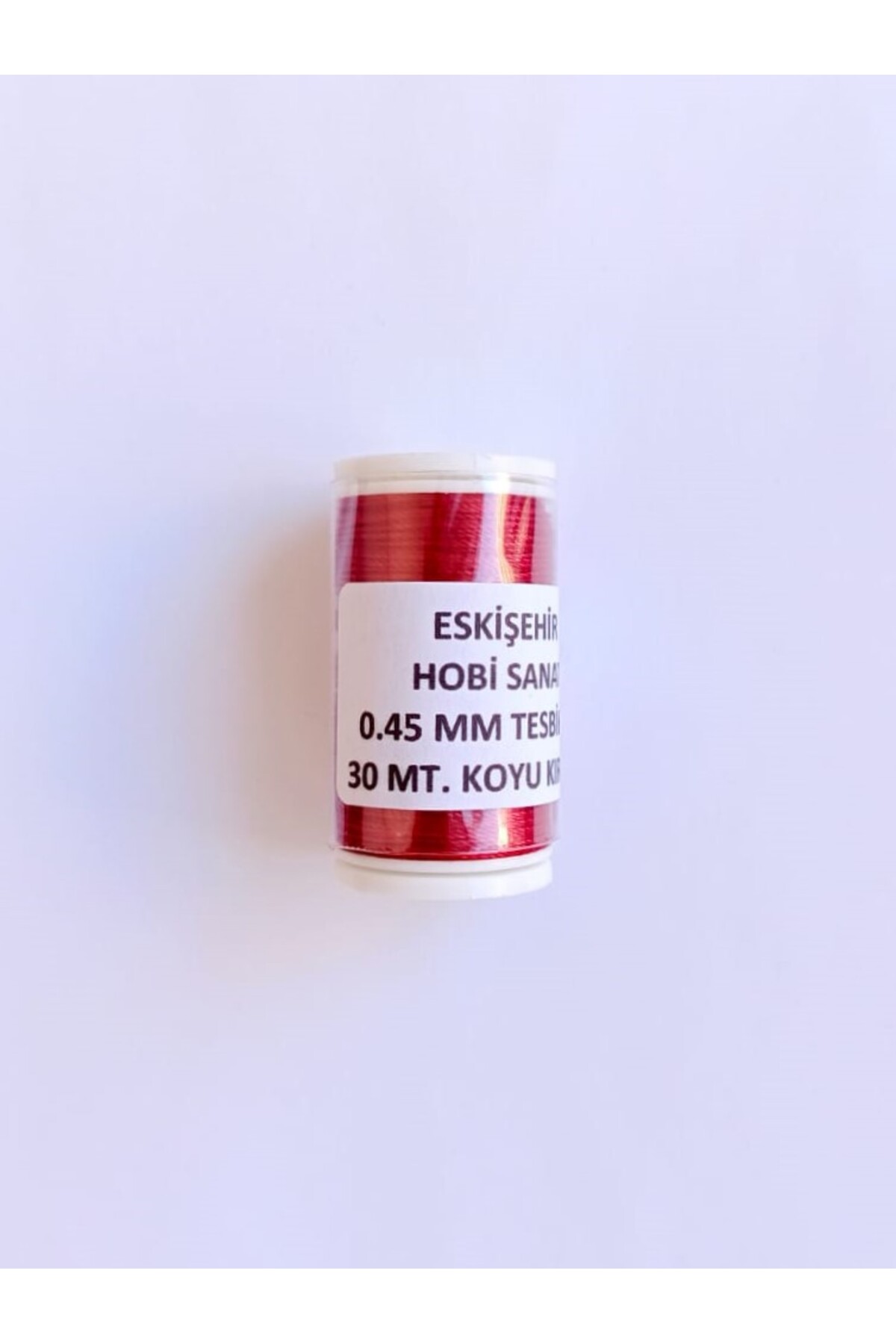 0.45 Mm 30 Metre Koyu Kırmızı Renk Tesbih ipi