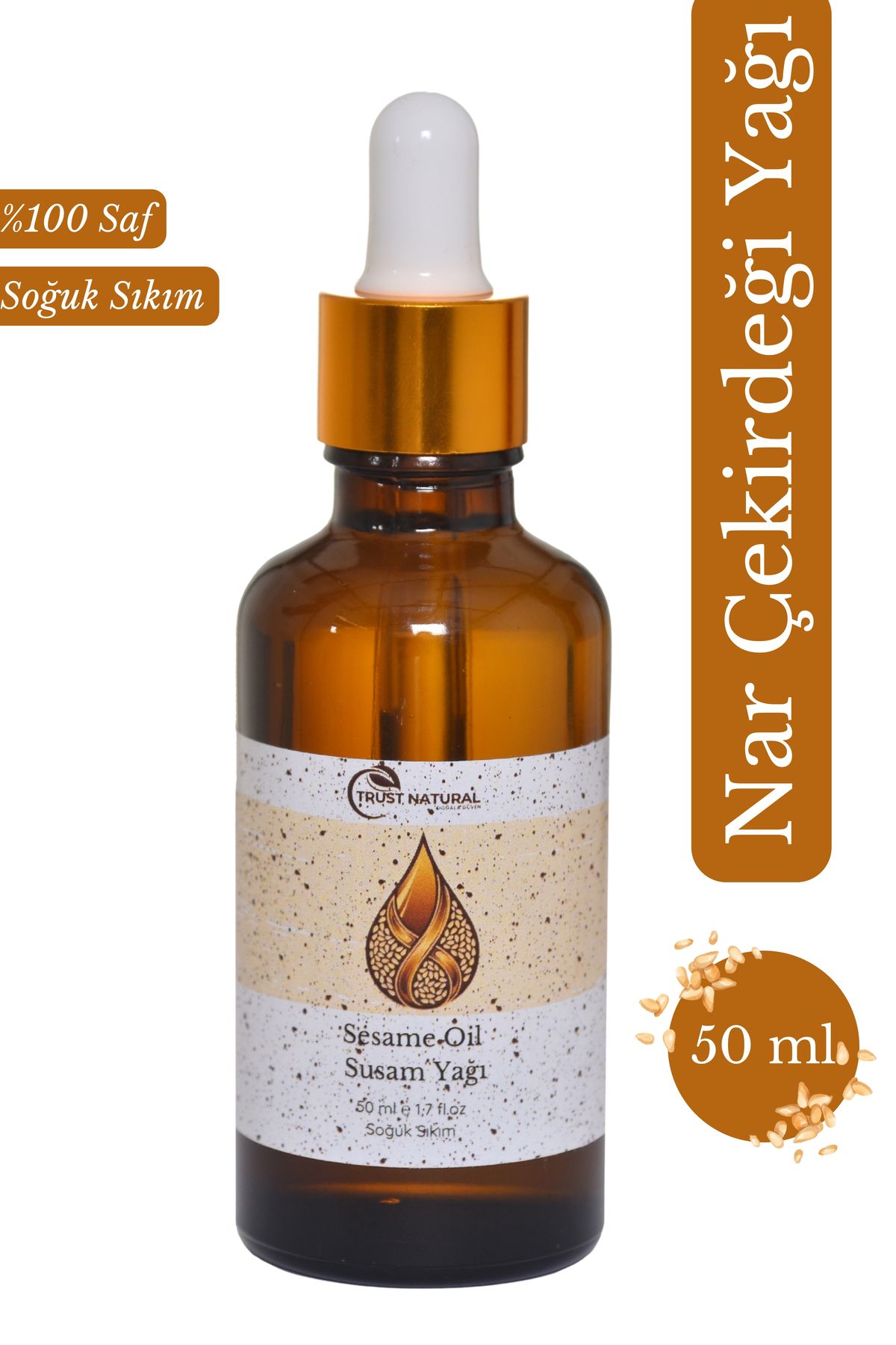 Natural Susam Yağı %100 Saf 50ml