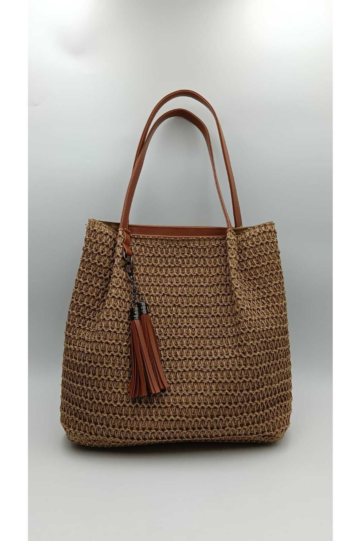 SheBella Bags & Shoes Kadın Hasır Model Omuz Çantası