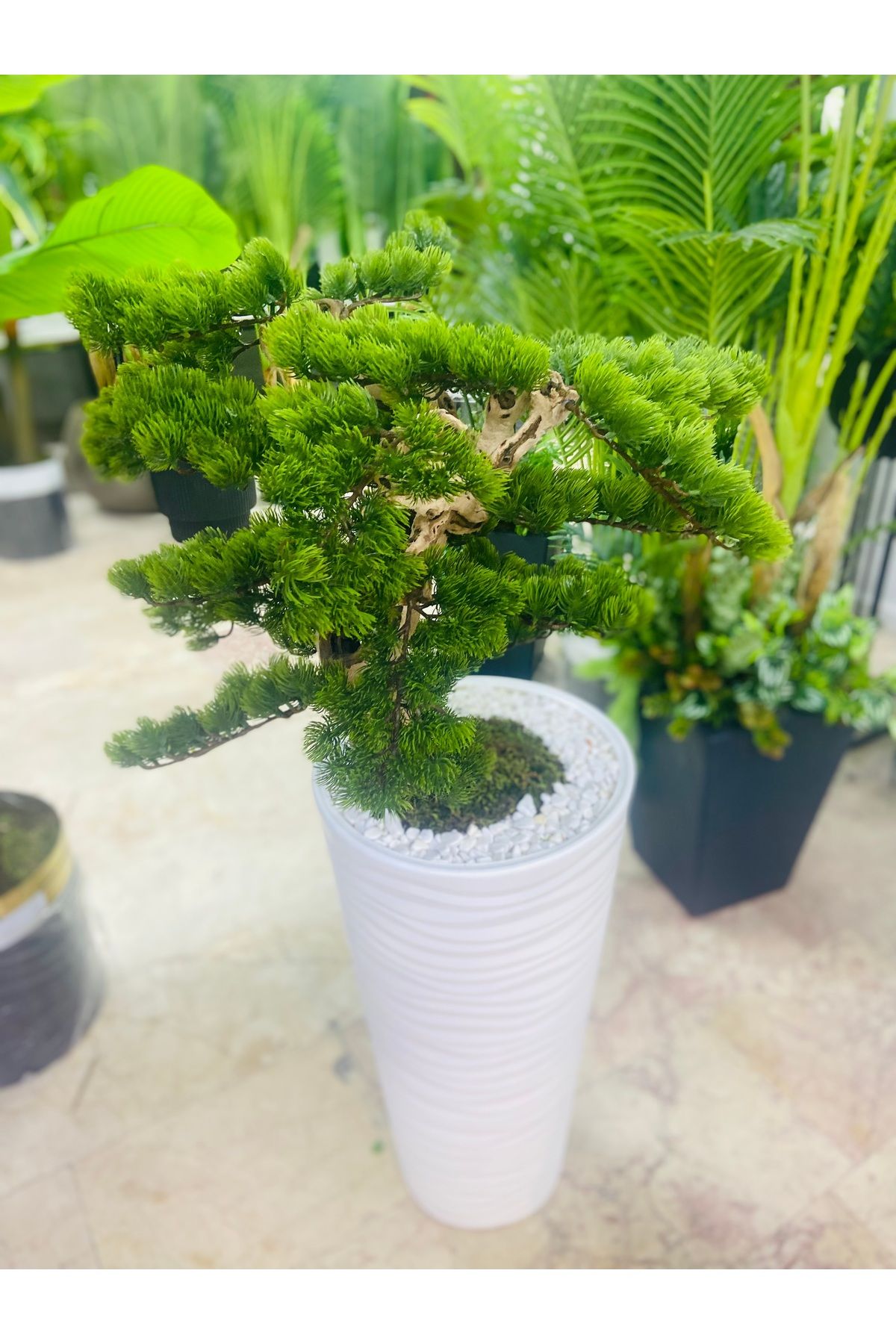 PERİ Yapay saksılı bonsai ağacı 150cm ve üzeri