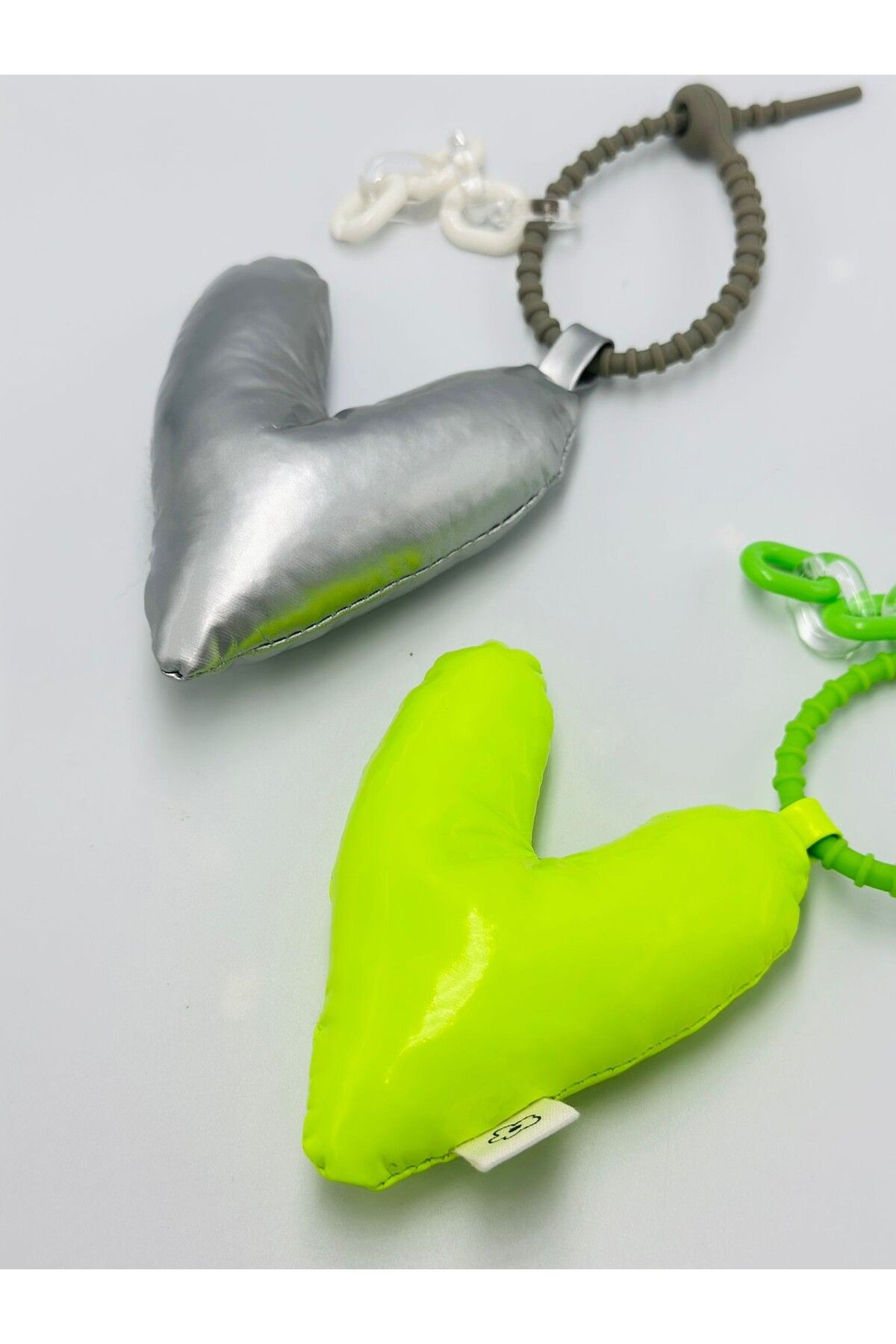 MyladyAccessoriess Kalp Çanta Aksesuarı Gri