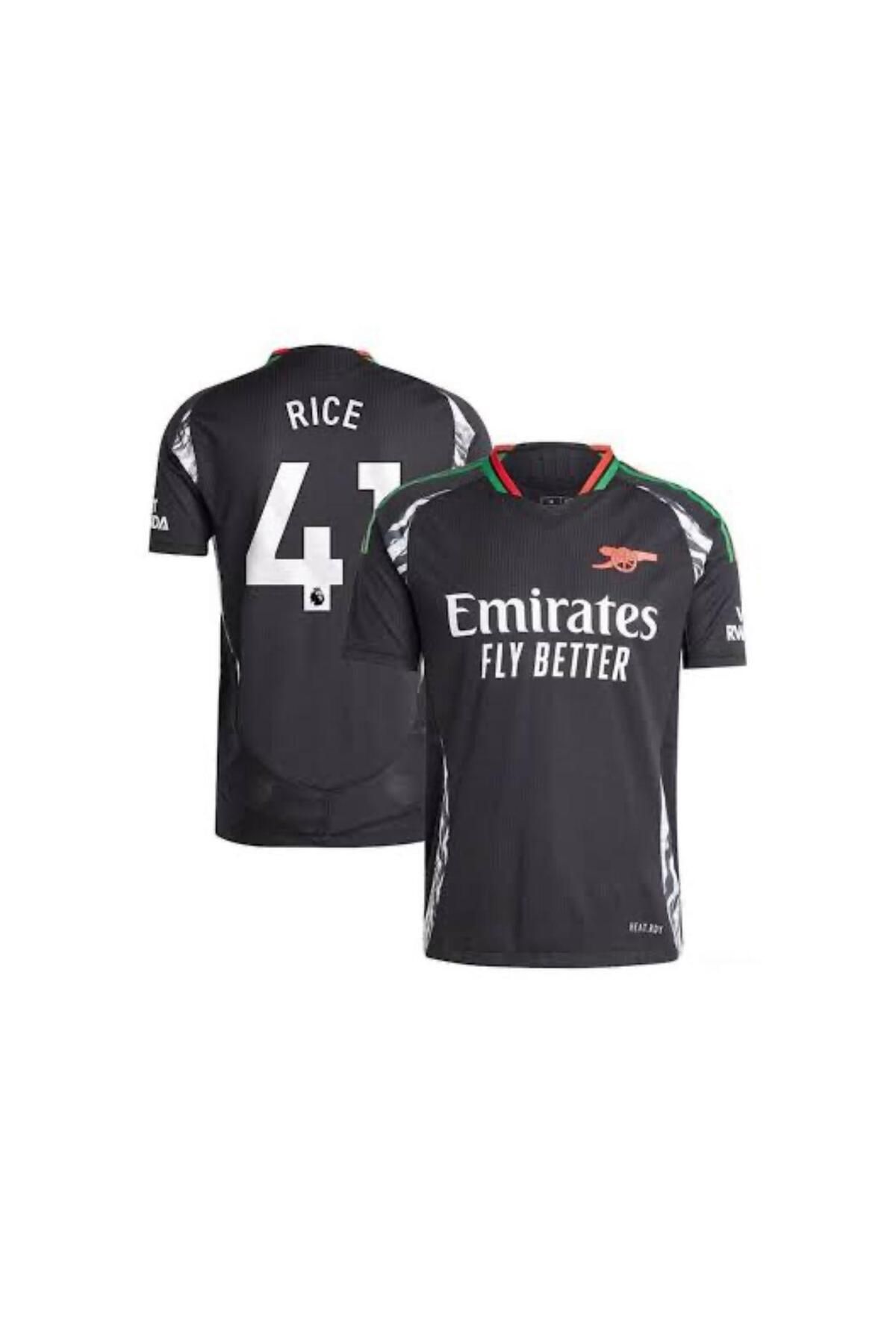 Atlas ARSENAL RICE İÇ SAHA siyah YETİŞKİN FUTBOL FORMASI