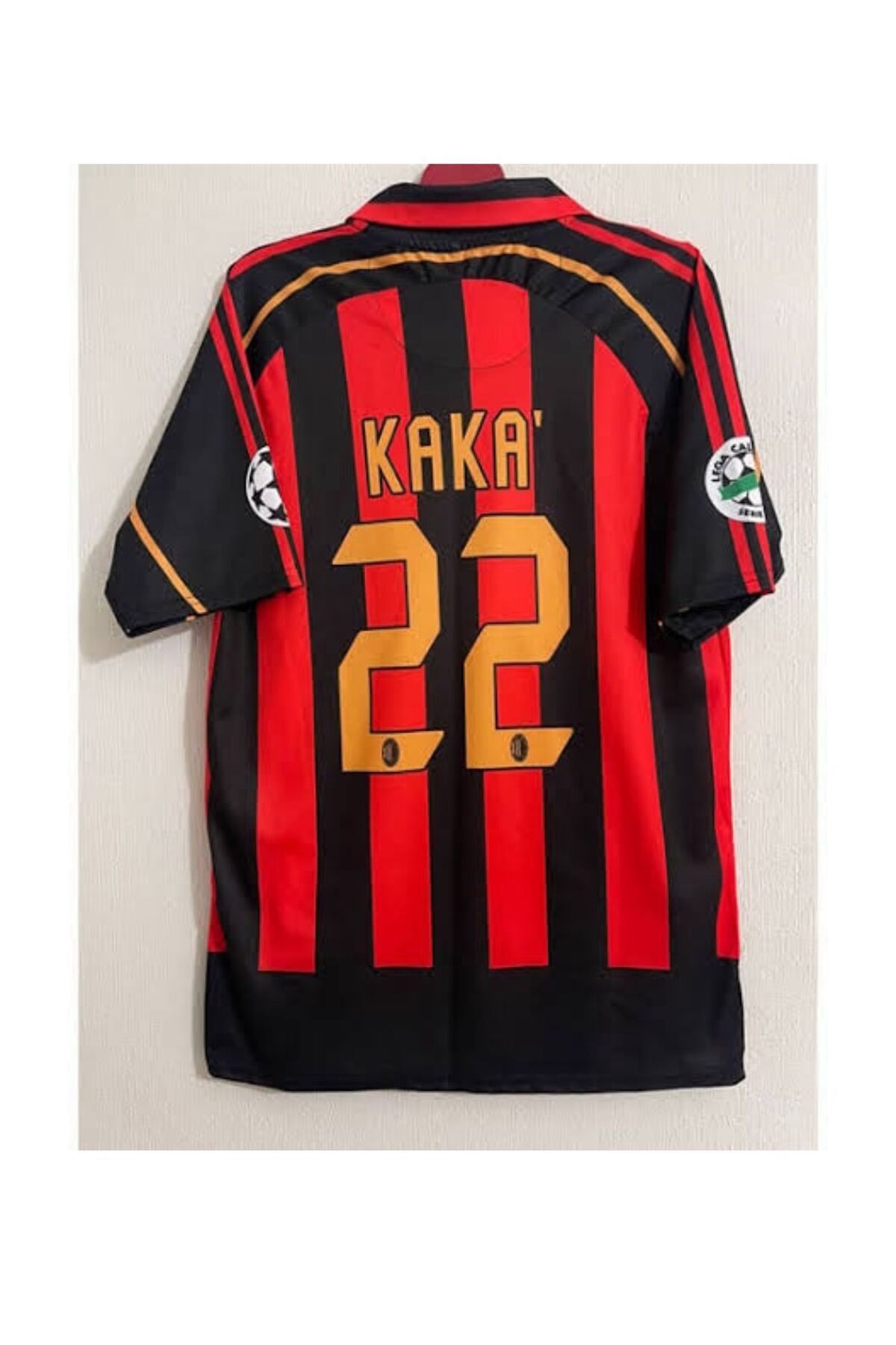 Atlas EFSANE MİLAN NOSTALJİ KAKA SİYAH YETİŞKİN FUTBOL FORMASI