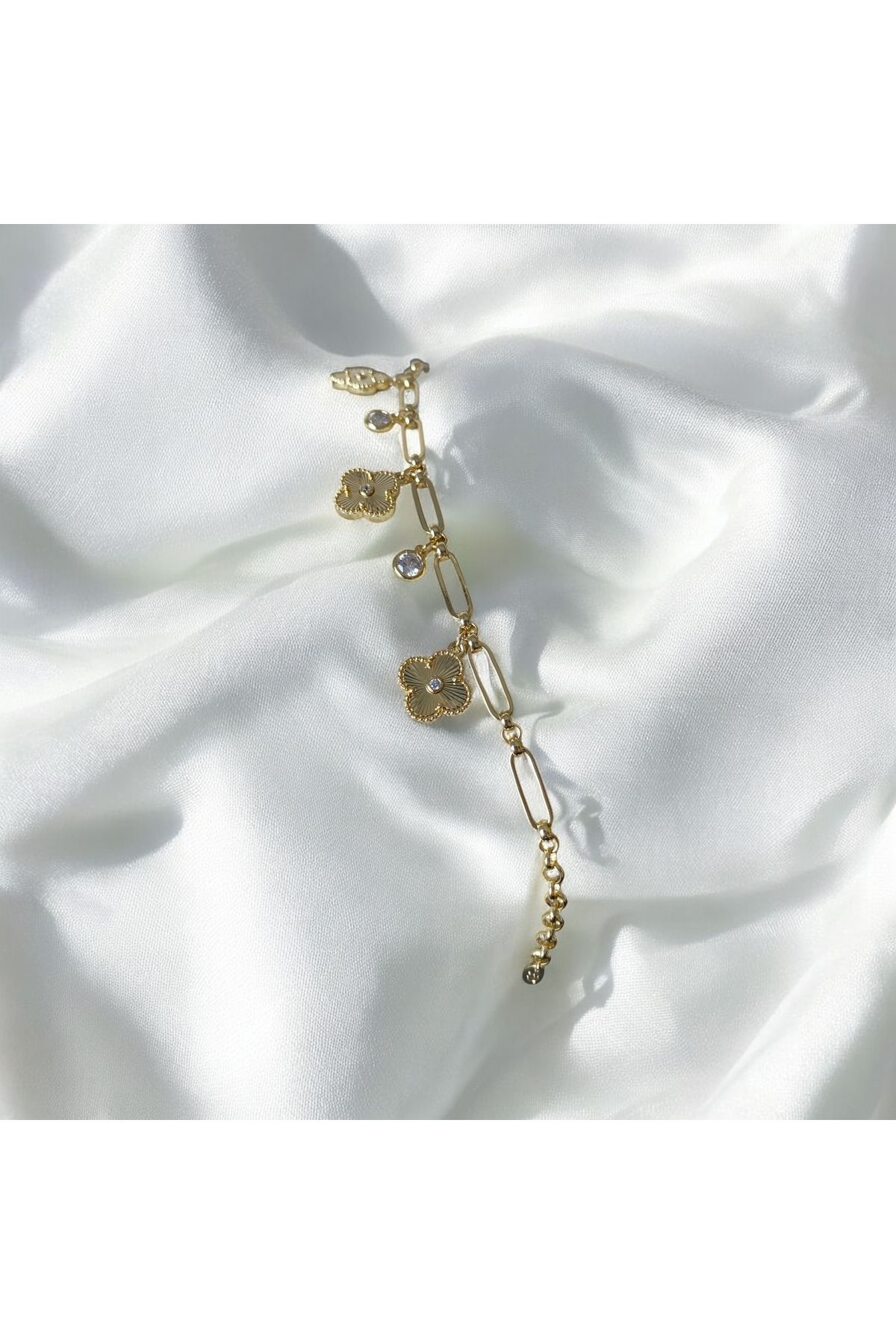 RAYM ACCESSORIES ATAÇ ZİNCİRLİ YONCA BİLEKLİK