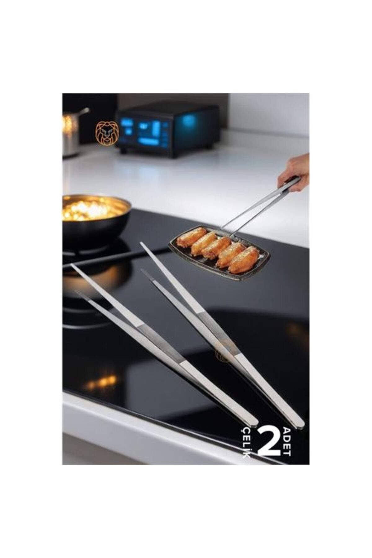 Lokal Marketing Çelik Cımbız Maşa A.Milano Design 2 ADET - LKM4509-7174