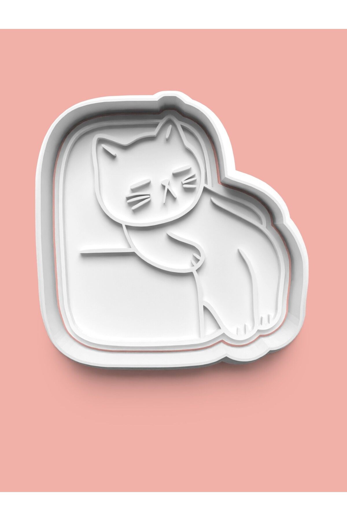 AKTASTORE Uyuyan Kedi Kurabiye Kalıbı Ve Şeker Hamuru Kalıbı