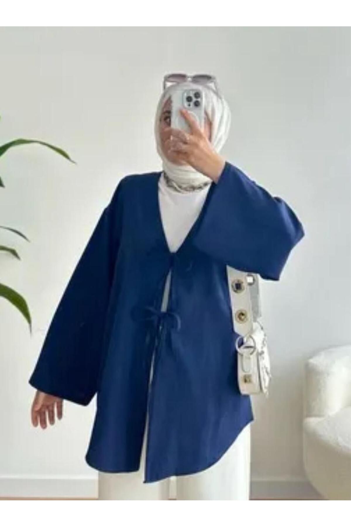HOT HOT ÖNÜ BAĞLAMALI FİYONK KİMONO