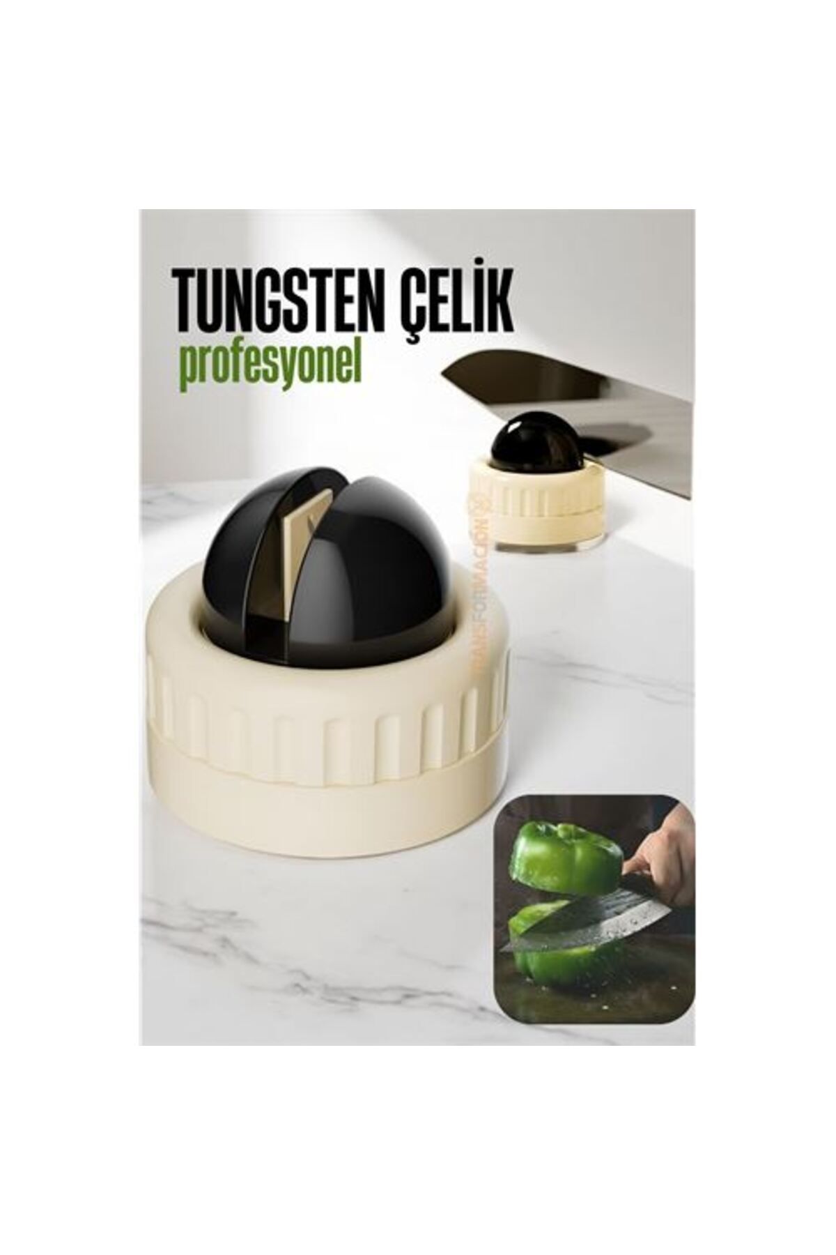 mrpurple Bıçak Bileyici Pratik Vantuzlu Tungsten Çelik - PRP8948-8916