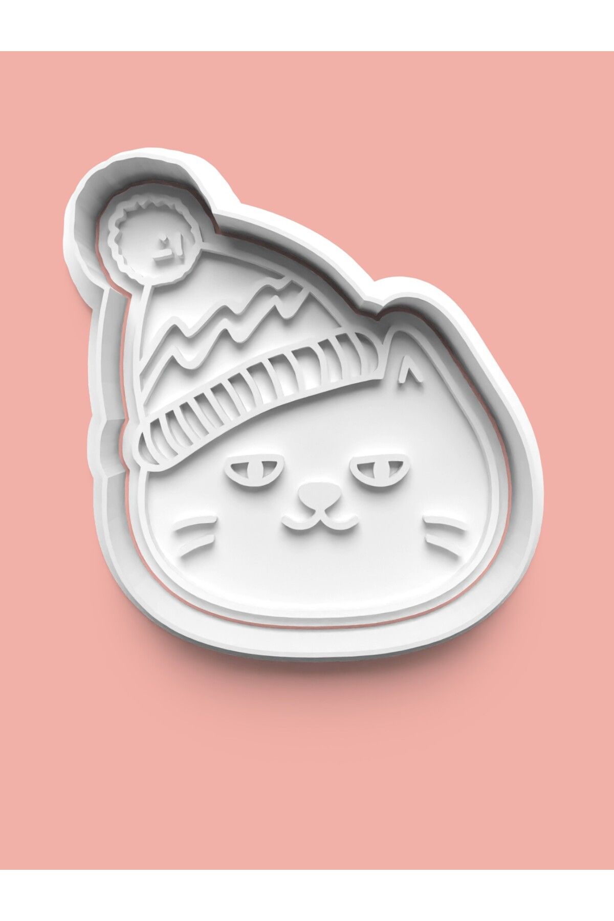 AKTASTORE Şapkalı Kedi Kurabiye Kalıbı Ve Şeker Hamuru Kalıbı