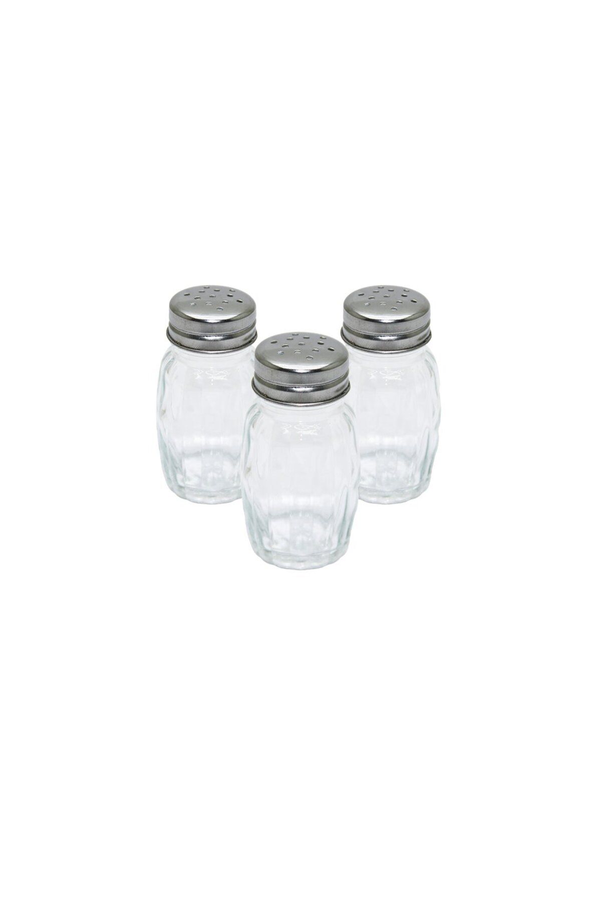 İklimStore KÜÇÜK CAM TUZLUK - BAHARATLIK METAL KAPAKLI (5131)