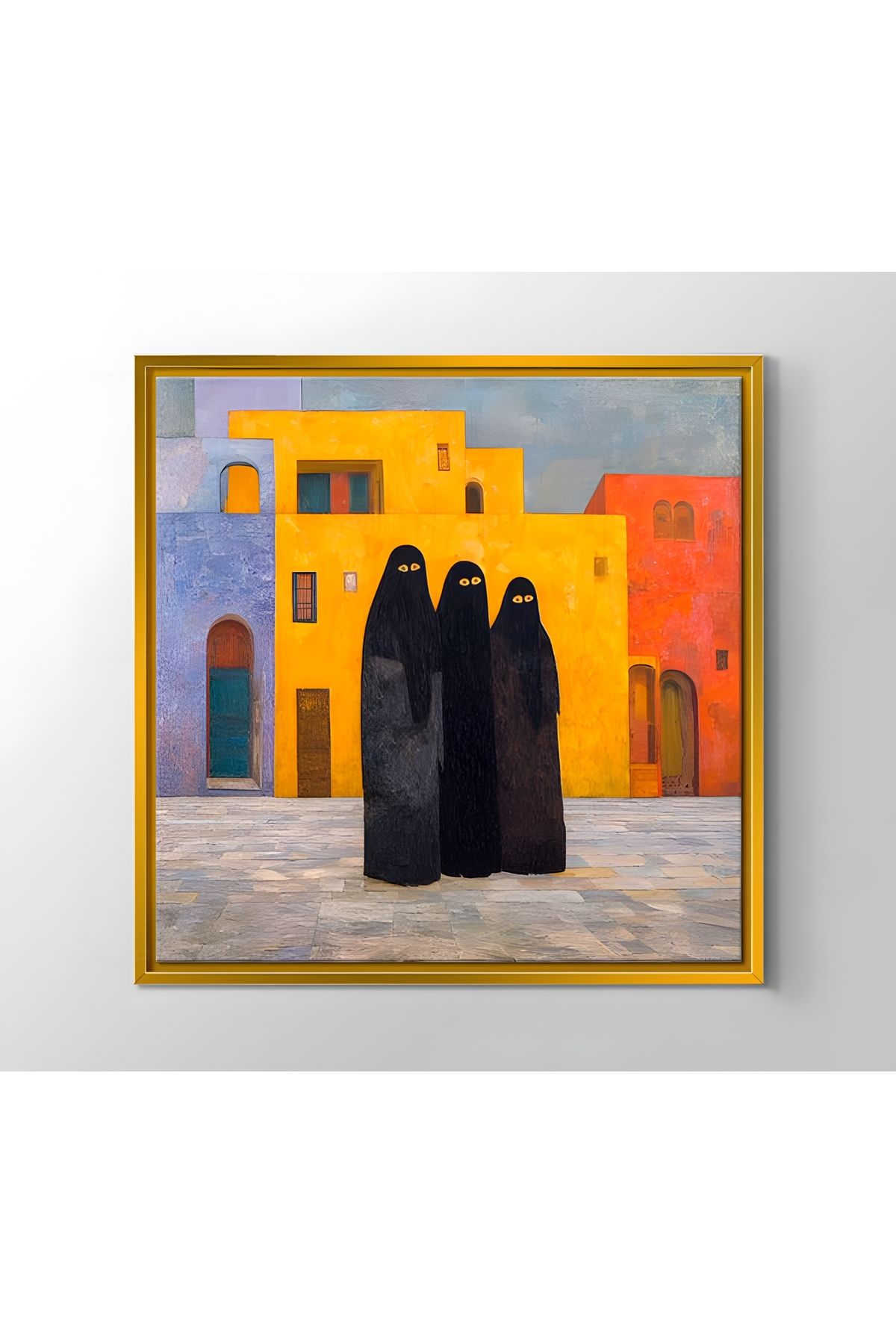 Enmodern Özel Seri '' Çarşaf '' Soyut Figüratif Tablo - Best Friends