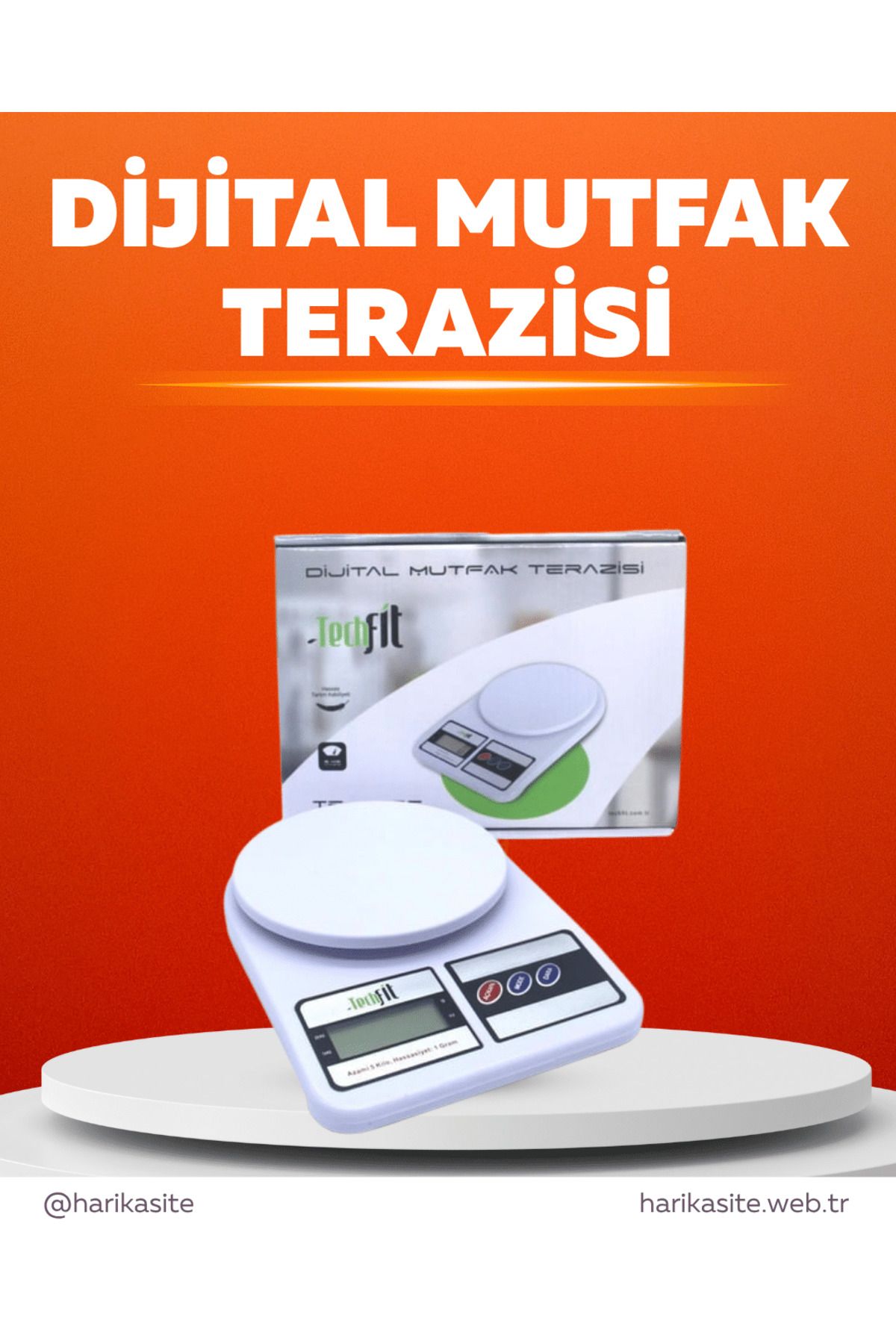 FTA TİCARET Pratik ve Şık Tasarımıyla Dijital Mutfak Tartısı