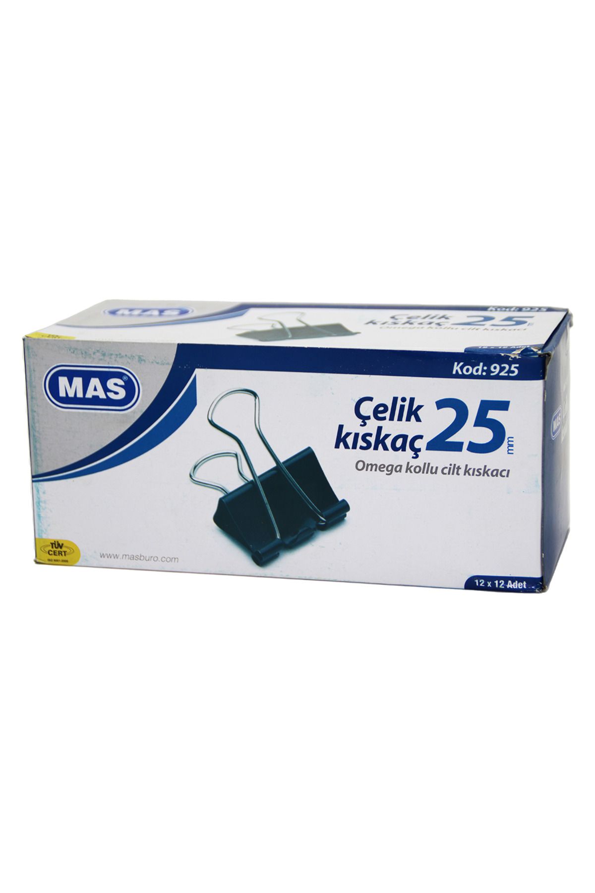 İklimStore ÇELİK KISKAÇ 25MM 12 PARÇA OMEGA KOLLU CİLT KISKAÇI (5131)