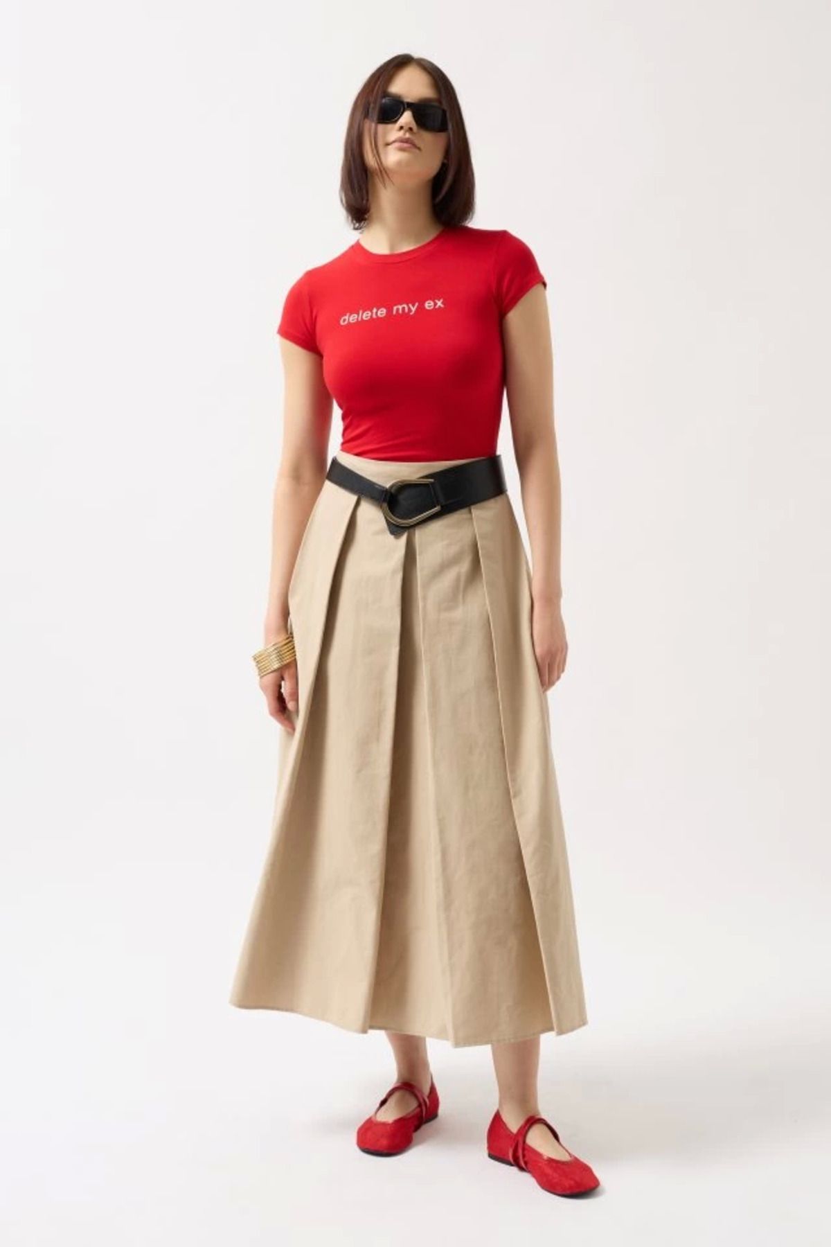 ZORM Etkileyici Baskı Detaylı Crop T-Shirt