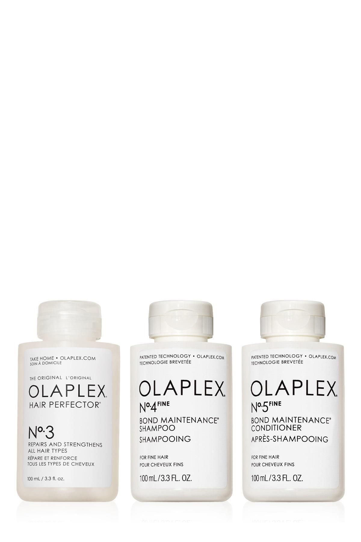 Olaplex Fine Bond Maintenance System Travel Trio - İnce Telli Saçlar İçin Seyahat Boy Saç Kusursuzlaştırıcı