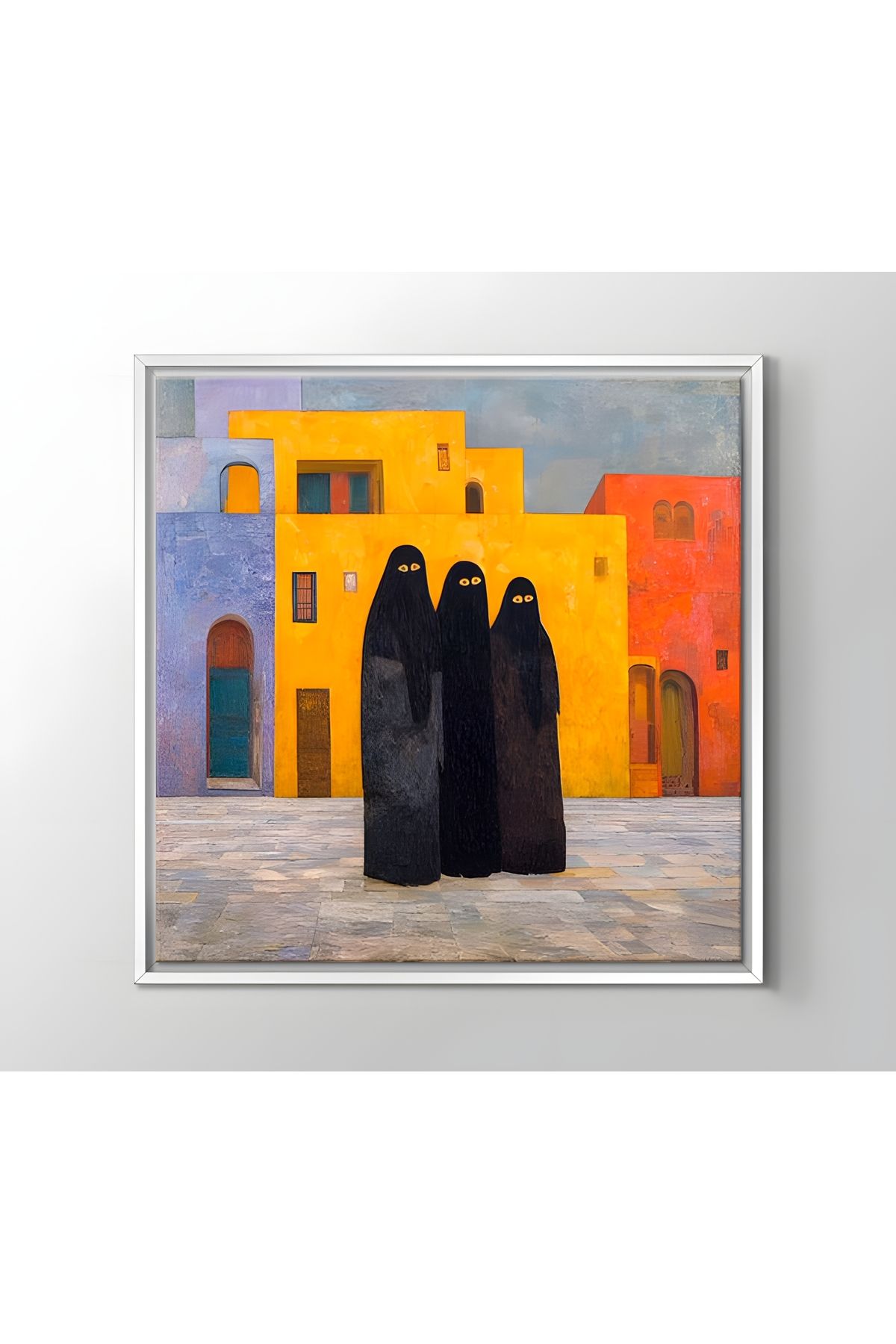 Enmodern Özel Seri '' Çarşaf '' Soyut Figüratif Tablo - Best Friends