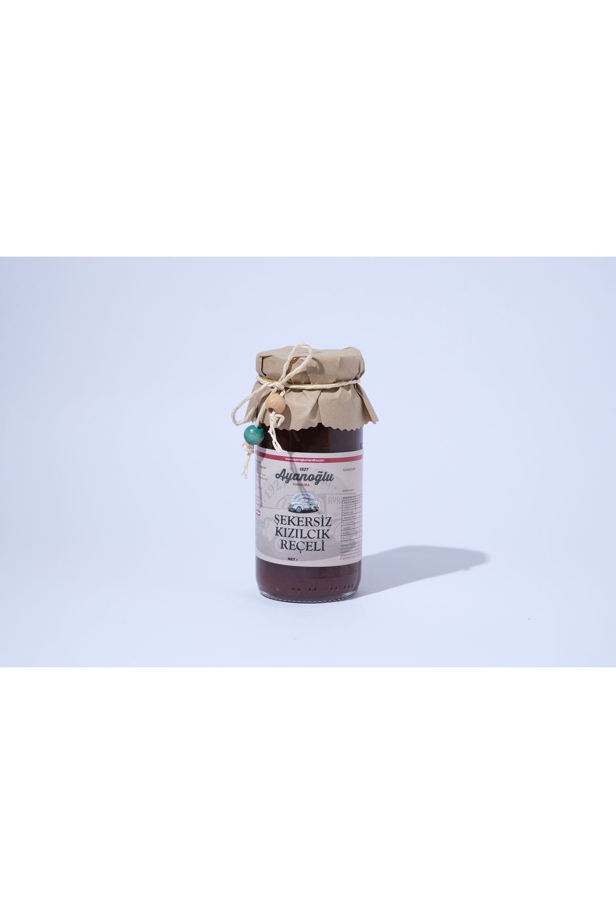 AYANOĞLU MANDIRA ÜRÜNLERİ Şekersiz Kızılcık Reçeli 300 GR