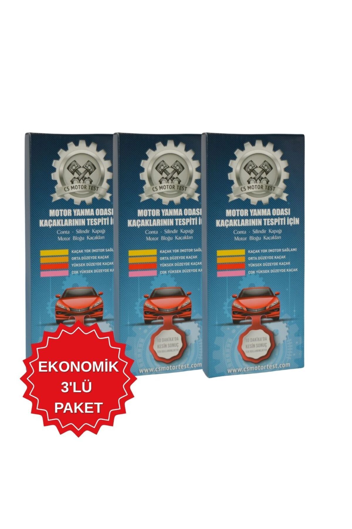 CS Motor Test Conta Kaçak Yanık Testi-3’lü (benzin Lpg Dizel )