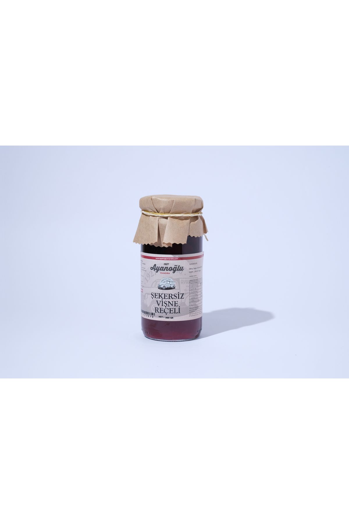 AYANOĞLU MANDIRA ÜRÜNLERİ Şekersiz Vişne Reçeli 300 GR
