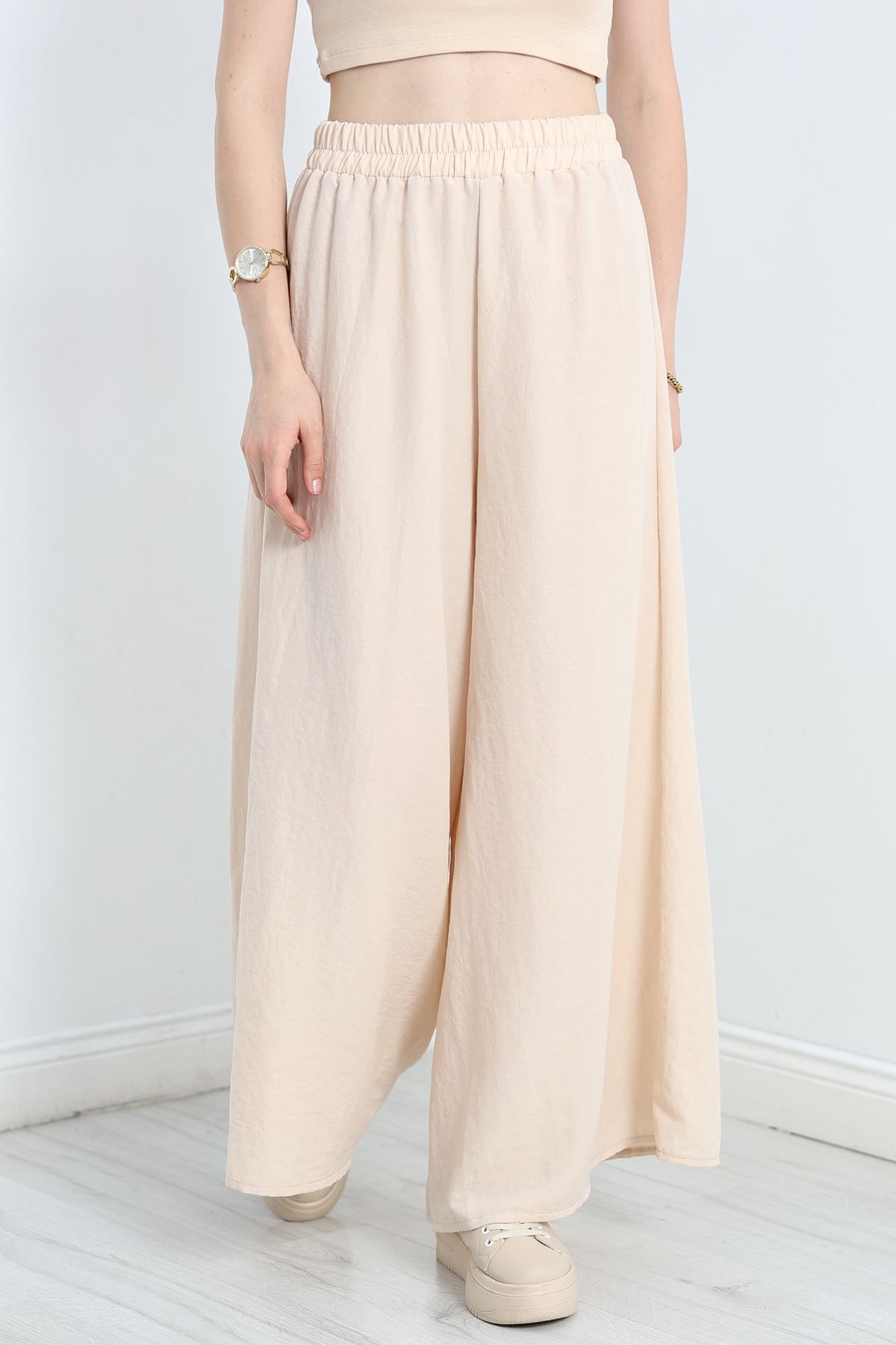 Fashi10 Palazzo Pantolon Bej
