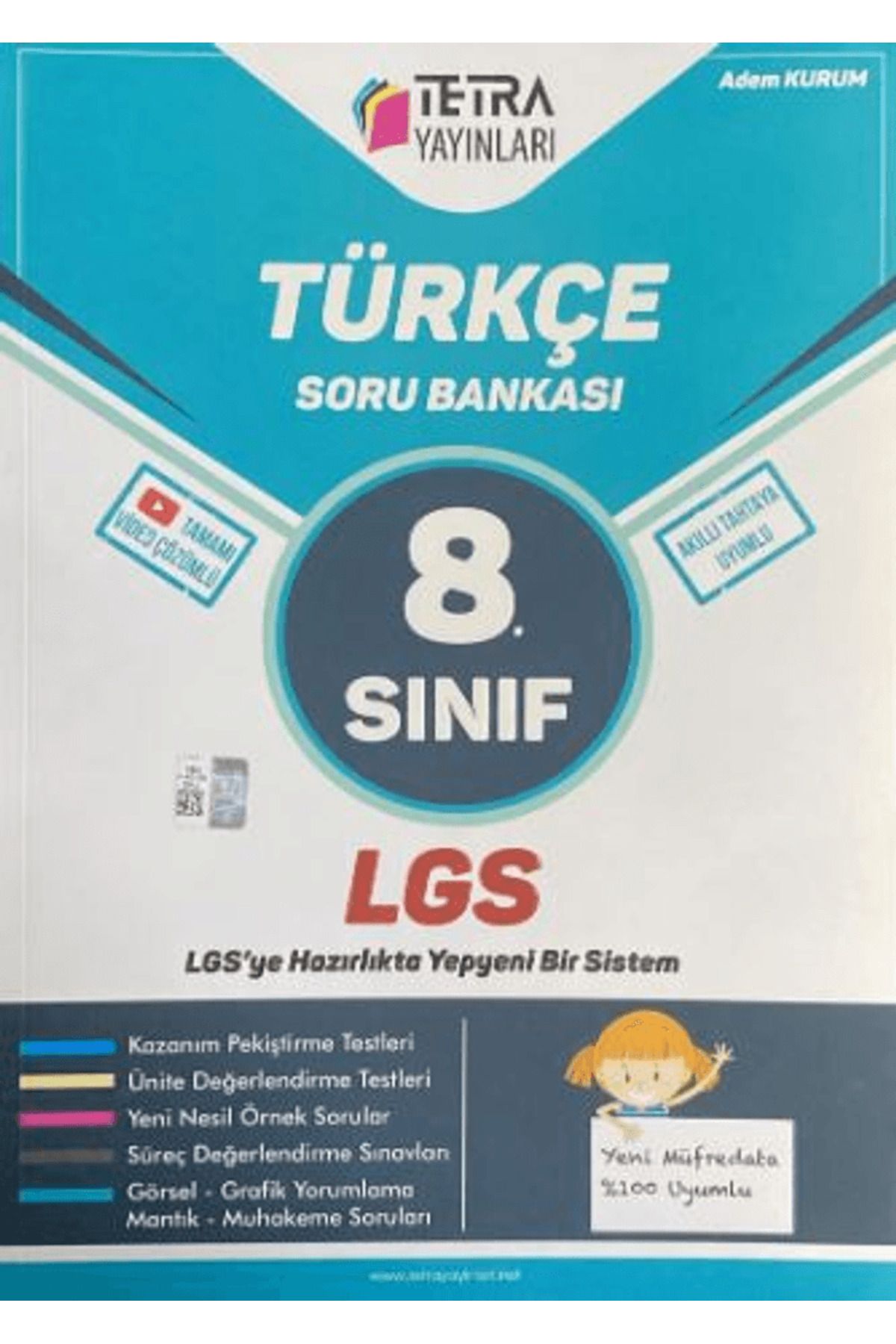 TETRA Yayınları LGS 8. Sınıf Türkçe Soru Bankası / Adem Kurum / Tetra Yayınları / 9786057204158