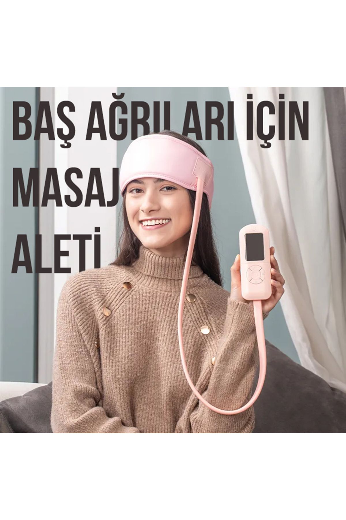 AboutThePerfect Gri Profesyonel Masaj Aleti ile Baş Ağrısına Rahatlık Sağlar