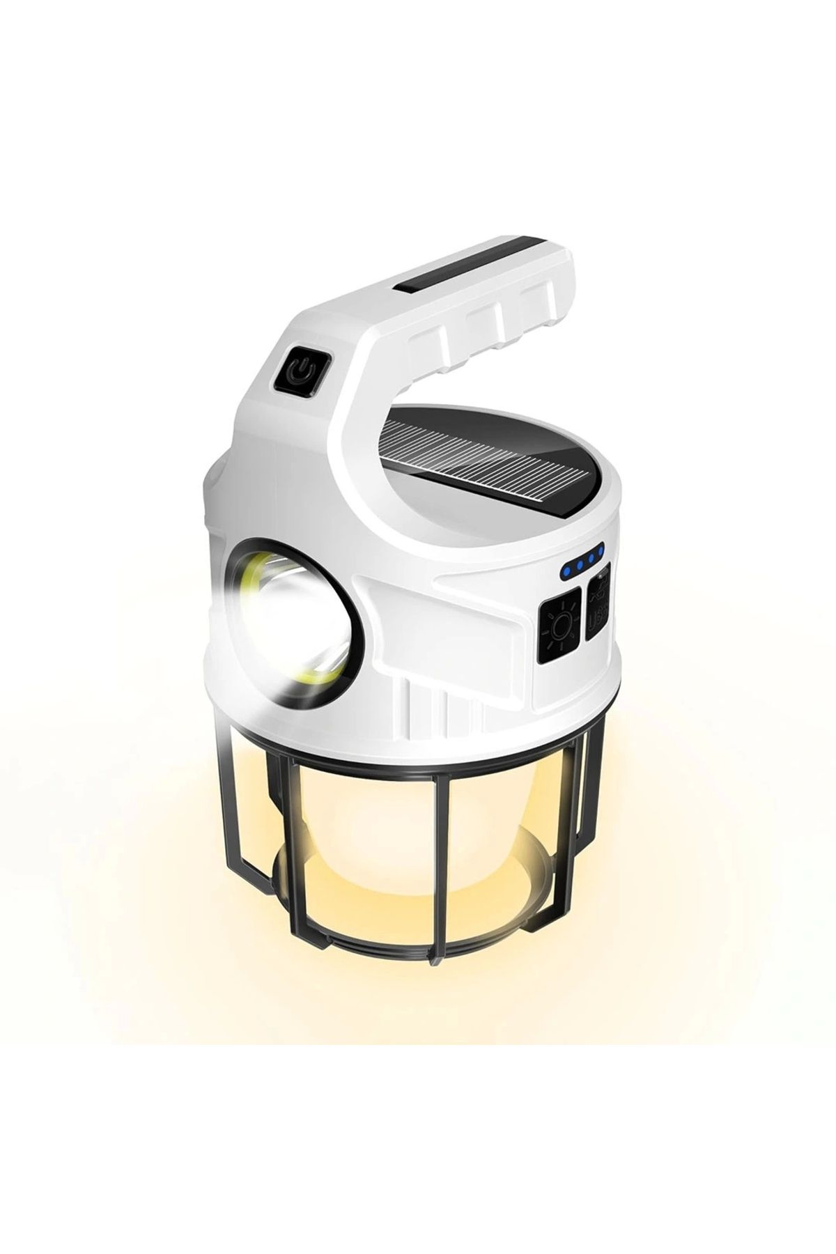 shopwave SOLAR 6 FONKSİYONLU EL FENERİ IŞILDAK ŞARJ LAMBA KL-537A (5047)